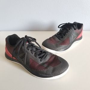 Reebok Cross Fit Nano 7 BS8755 Black Red Lace Up Running Gym Shoes Men's Size 10